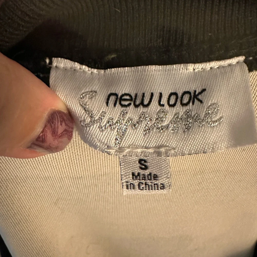 New Look Supreme green camo jacket stripes size small - Picture 6 of 6